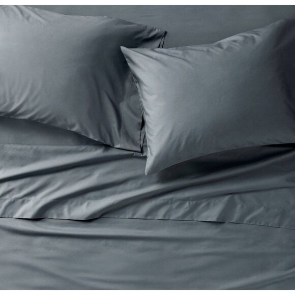 Queen 400 Thread Count Percale Sheet Set Mineral Blue - Casaluna NEW - Picture 2 of 8